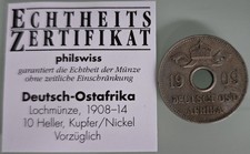 MDS DOA DEUTSCH-OSTAFRIKA 10 HELLER 1909 J