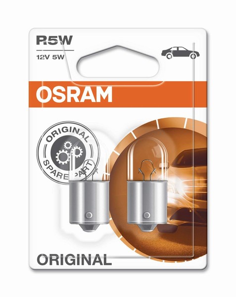 Osram GlüHbirne 12V 5W Ba15S Metallsockel 2Stk.-image