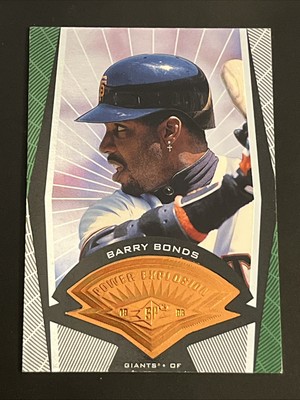 1998 SPx Finite #Barry Bonds Power Explosion #/4000 SF Giants   Hitter