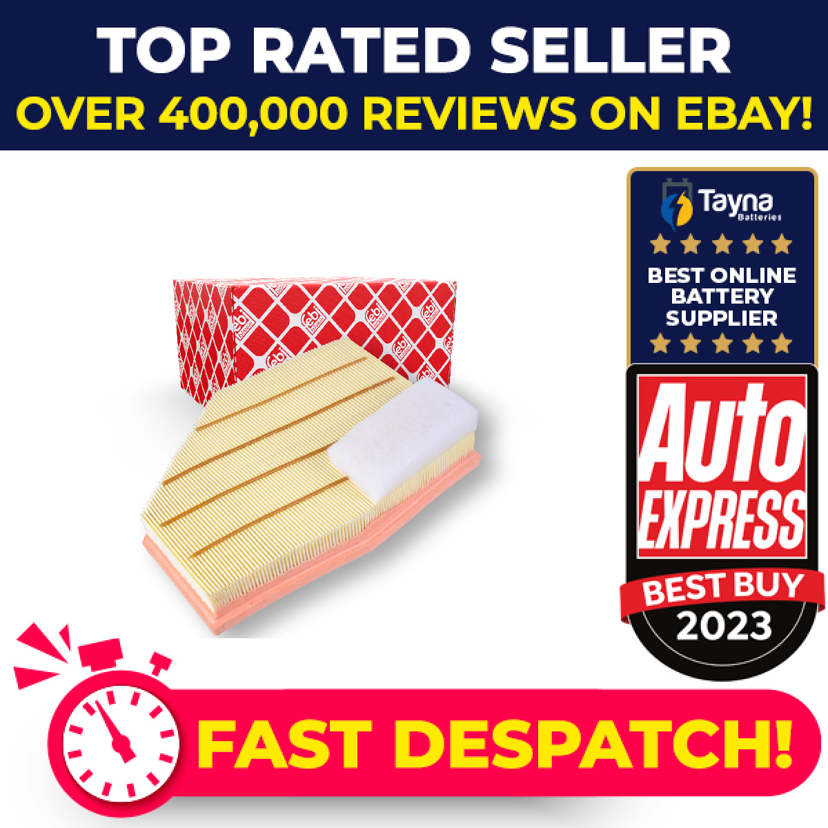 Air Filter Front Right 177153 Febi 13718699811 Genuine Top Quality Guaranteed