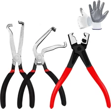 3-Pack Electrical Disconnect Pliers - Connector & Fuel Line Clip Remover Tool
