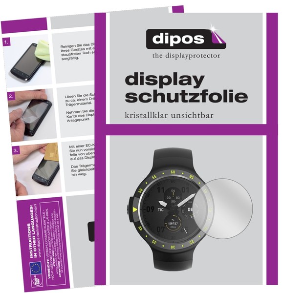 6X Schutzfolie Klar FüR Ticwatch S Smartwatch Displayschutzfolie Folie Display-image