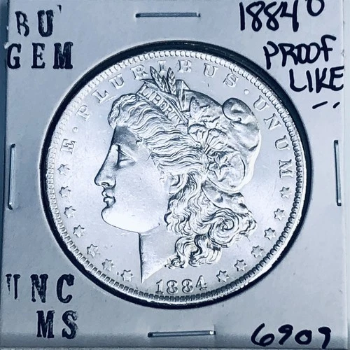 1884 O BU GEM MORGAN SILVER DOLLAR UNC MS+++ U.S. MINT RARE COIN 6909