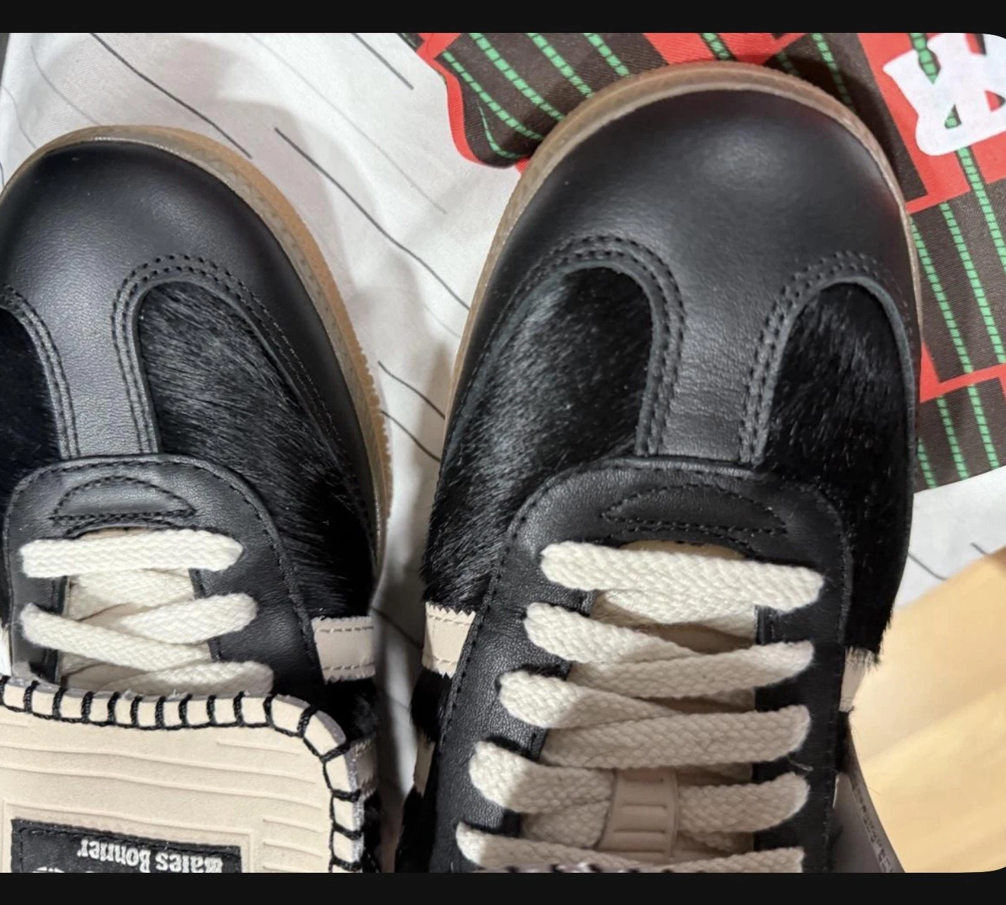 adidas x Wales Bonner Samba Pony Tonal Core Black/Cream White IE0580 2023