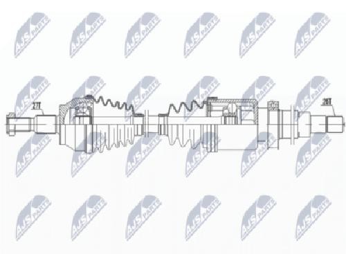 Original NTY Drive Shaft NPW-FR-046 For Ford