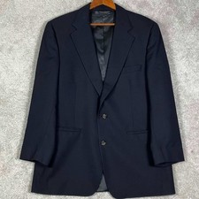 Vintage Brooks Brothers Blazer Mens 42 Navy Blue Pure Wool 2-Button USA Made