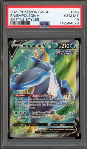 Pokemon Empoleon V Battle Styles Full Art #145 PSA 10 Gem Mint