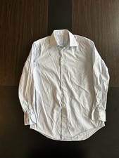 SuitSupply Shirt Mens Sz 15 3/4 Slim Blue Stripe EGYPTIAN COTTON TESSITURA MONTI