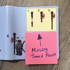 LEGO Ninjago Destructoid 70726 Incomplete Set Minifigures, Box, Instruction