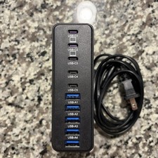 320W USB C Charger Block, 10-Port USB C Charging Station GaN III PD 65W Laptop
