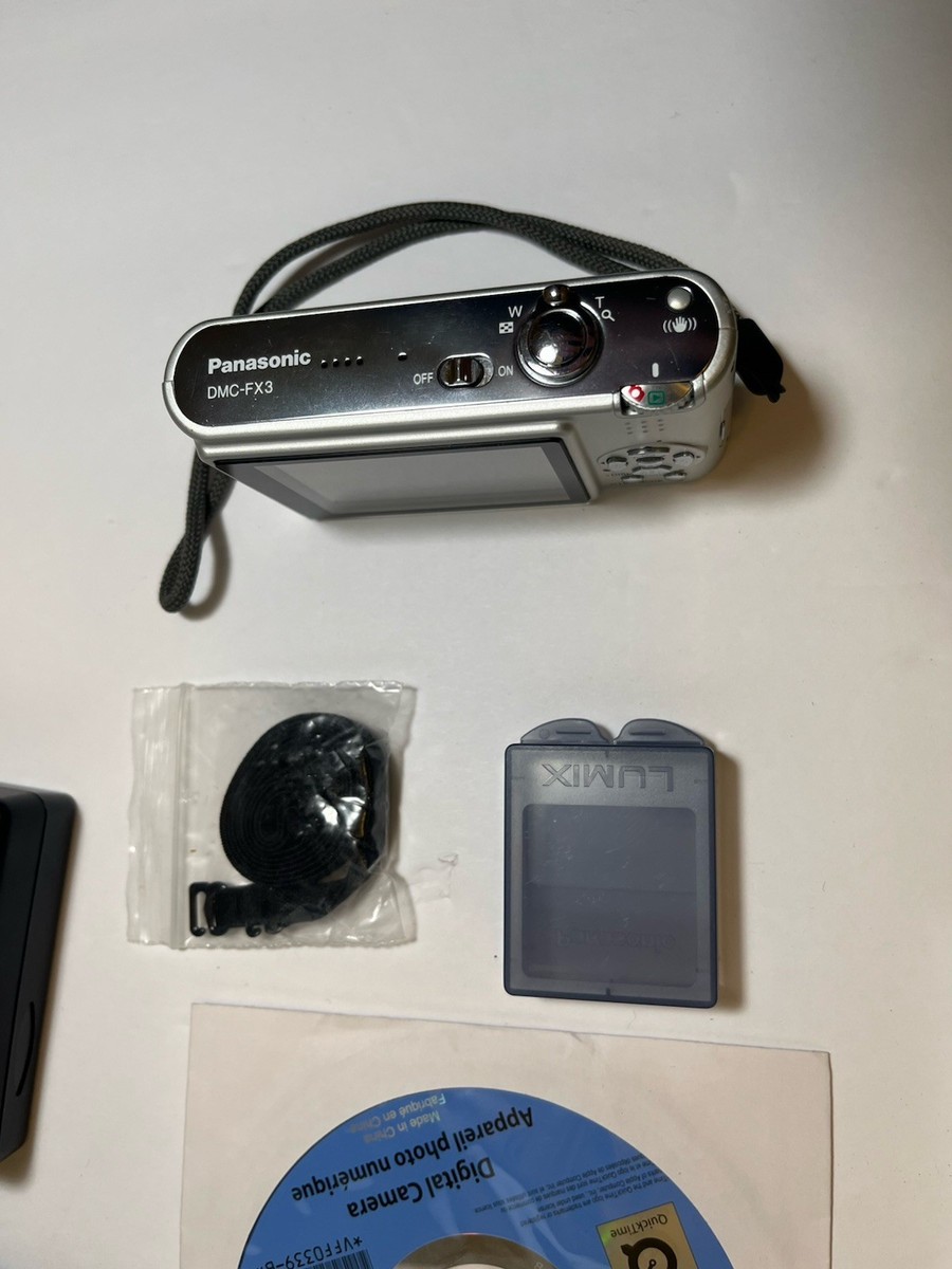 Panasonic LUMIX DMC-FX3 6.0MP Digital Camera - Silver for sale