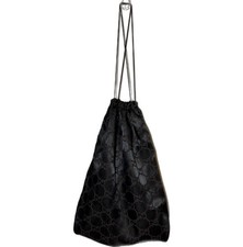 Gucci Auth Medium 12.25"x15.25" Monogram Brown Satin Travel Dust Bag Drawstring