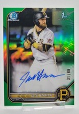 2022 Bowman Chrome Jack Herman Green Autograph 31/99 Auto Pittsburgh Pirates