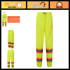 High Visibility Reflective Safety Work Pants for Adults - Class E Two Tone Mesh