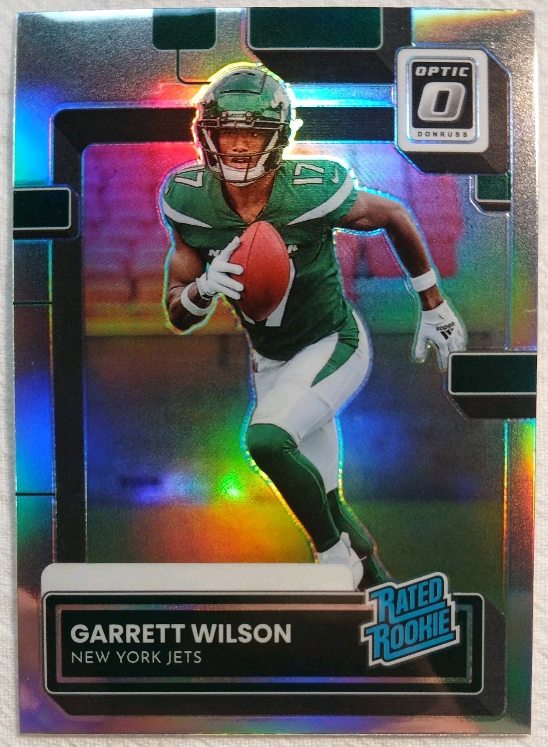 2022 Donruss Optic Preview Holo Garrett Wilson Rated Rookie RC New York Jets SP