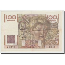 [#644364] France, 100 Francs, Jeune Paysan, 1953, 1953-10-01, AU, Fayette:28b.3