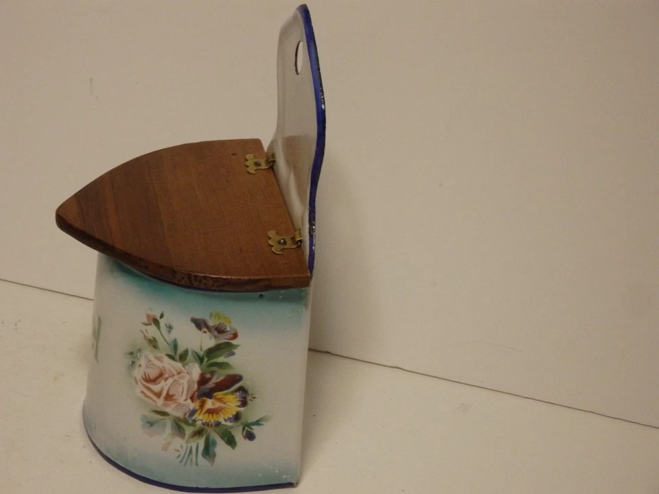 boîte à sel  cafetière pot en tôle émaillée - Photo 4/4