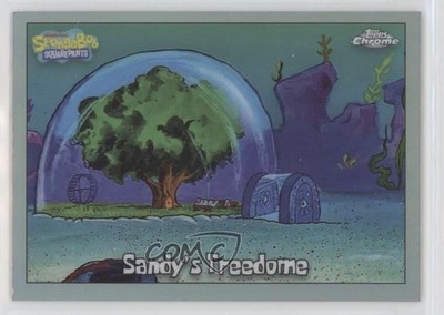 2025 Topps Chrome Spongebob 25th Refractor Sandy's Treedome #128 1r1v