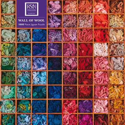 Adult Sustainable Jigsaw Puzzle: Royal School of Needlework: Wall of Wool | 1 S.