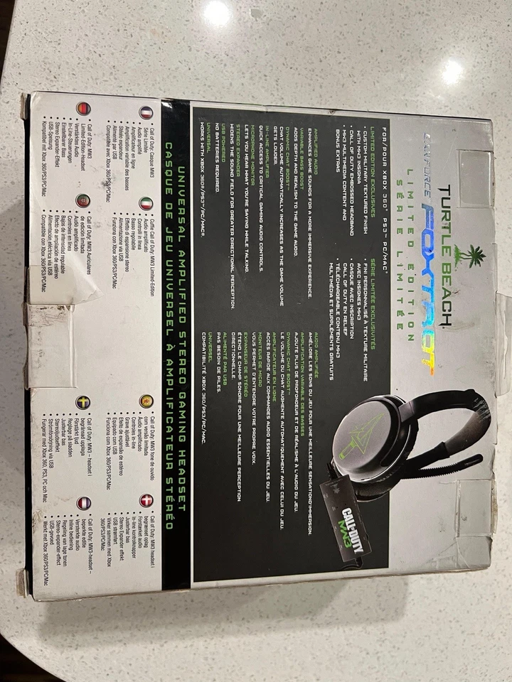 Turtle Beach Call of Duty: MW3 Ear Force Charlie Gaming Headset In Original Box - Image 4 of 4