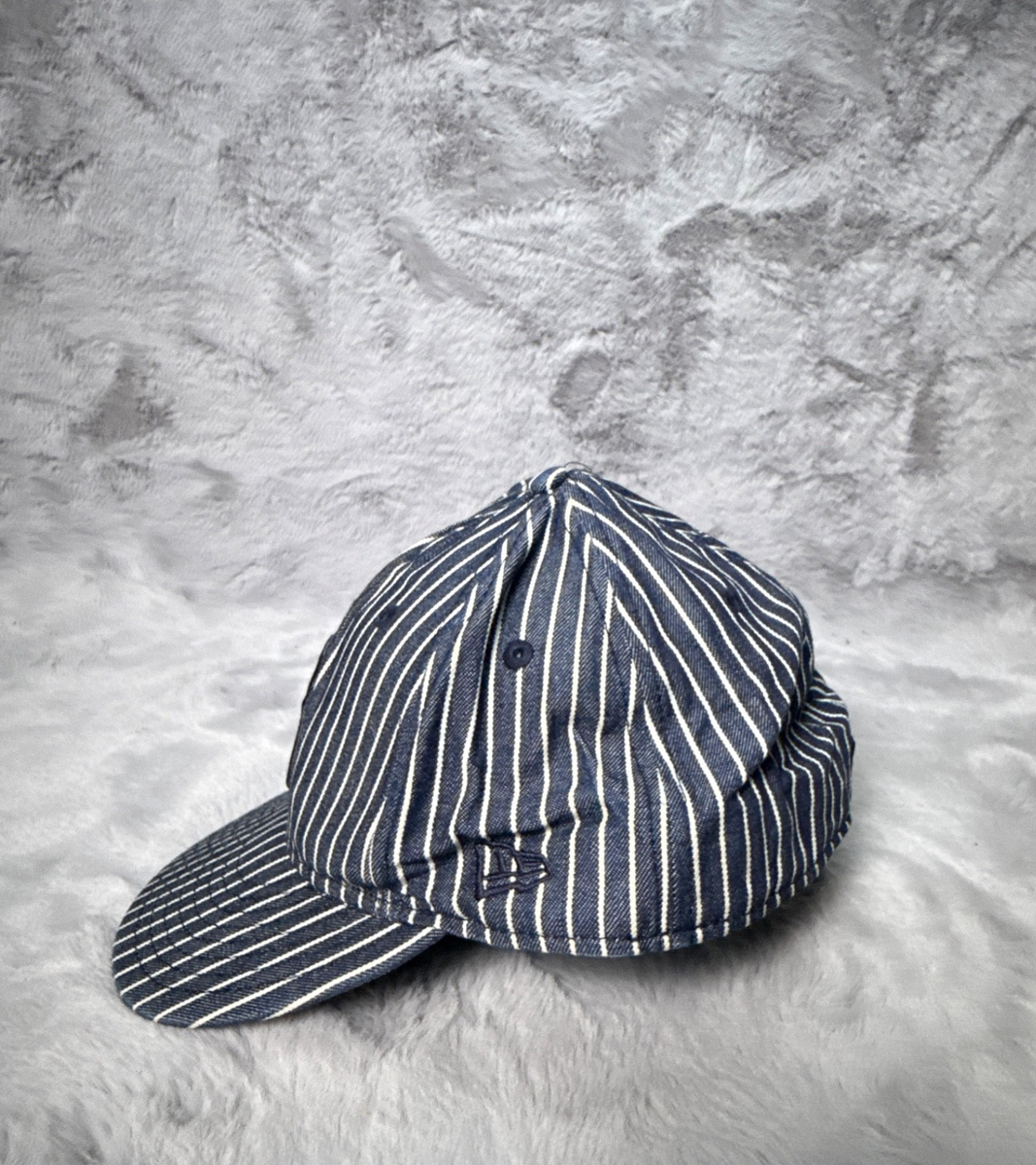 Vintage New York Yankees Hat Cap 8 Pin Stripe New Era Blue Tags