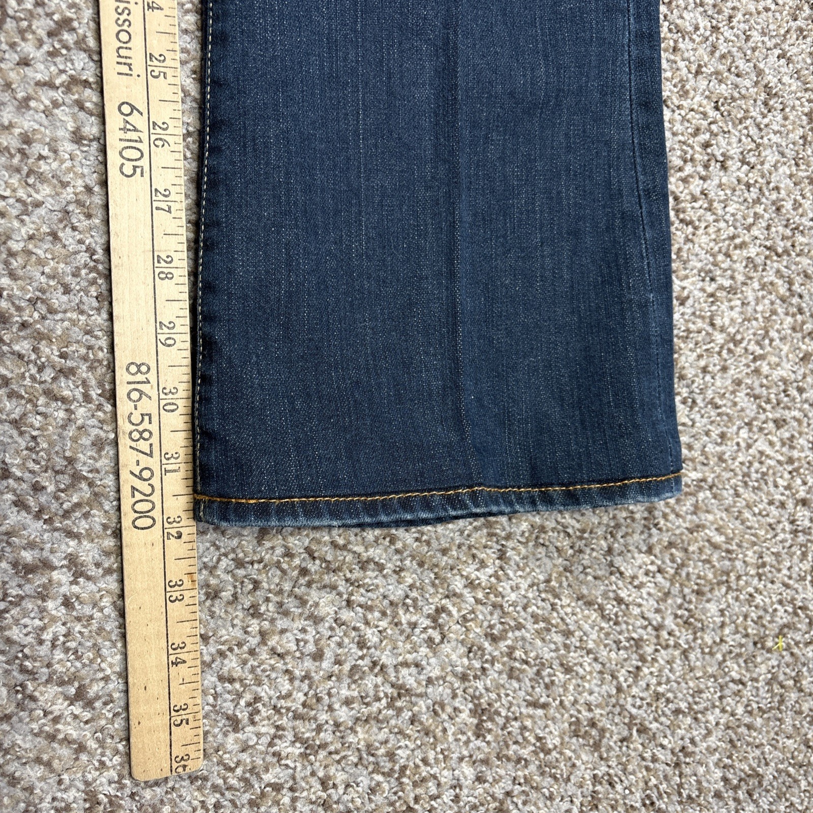 New Blue Cult Jeans Womens 29 Dark Wash Flared Vtg Fits 30 X 32 Nordstroms - View 11