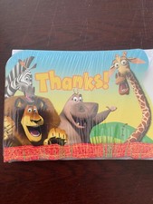 Hallmark Madagascar Thank You Cards Pkg of 8 Cards & Envelopes Escape 2 Africa