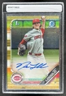 2019 Bowman Draft Nick Lodolo Chrome Auto Gold Refractor 1st Prospect #/50 Reds