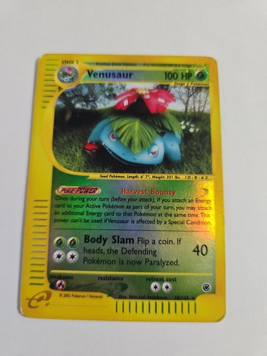 Pokémon TCG Venusaur Expedition Base Set, Reverse Holo Rare Card 30/165