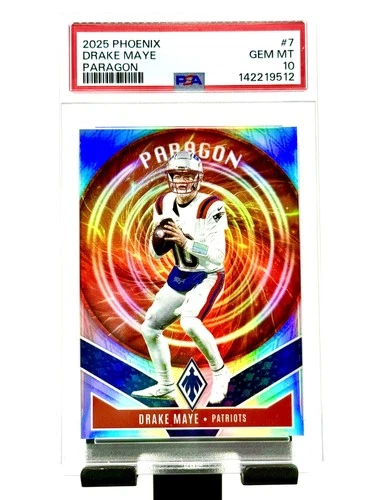 2025 Panini Phoenix #7 Drake Maye Paragon PSA 10