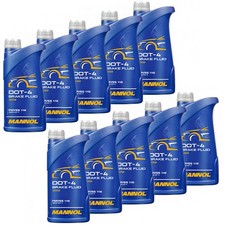 Bremsflüssigkeit Brems Flüssigkeit MANNOL DOT-4 SAE J 1703 Bremse 9,1 kg DOT4