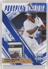 2019 Panini Elite Extra Edition Prospect Materials Blue 5/5 Vidal Brujan 5w7