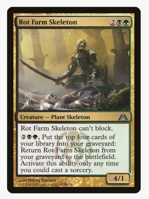 Rot Farm Skeleton | MTG DGM | Golgari Skeleton Graveyard Self-Mill EDH | LP