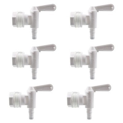 6 Pack Bottling Bucket Plastic Spigot, Replacement Spigot for Beer or Soda Ho...