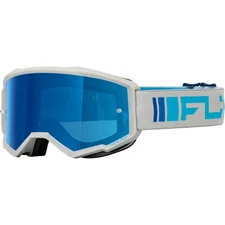 Youth Zone Goggles - Silver/Blue with Dark Blue Mirror/Smoke Lens 37-51523Y