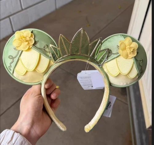Authentic 2026 Hongkong Disneyland Tiana Princess and The Frog Ears Headband