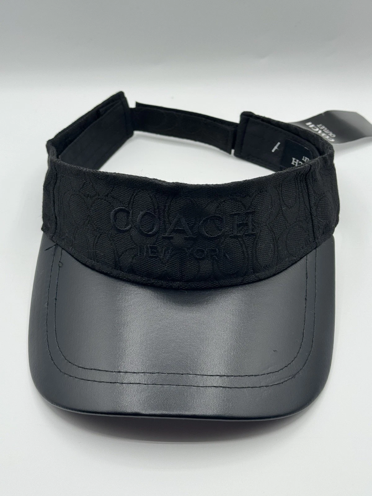 Coach Signature Sun Visor All Black