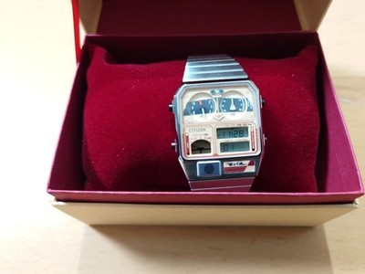 CITIZEN Ana-Digi Temp JG2149-63W 140th Anniversary Watch Ueno Station Hitachi #2