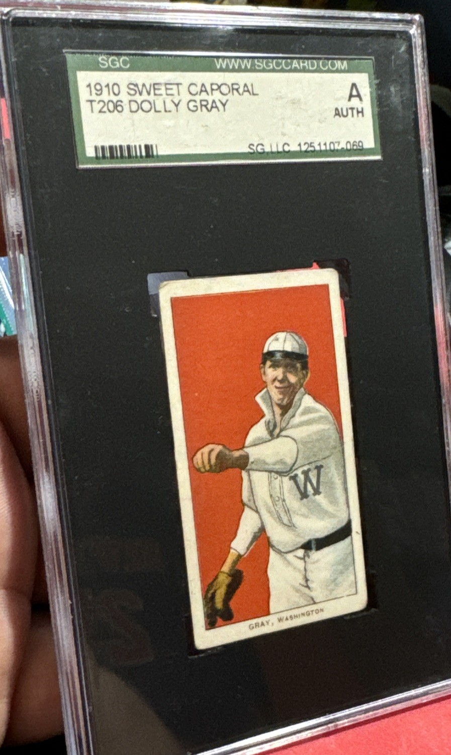 1910 SWEET CAPORAL T206 DOLLY GRAY SGC AUTHENTIC WOW