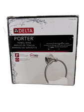 Delta Porter Wall Mount Round Closed Towel Ring Bath Accessory Brushed Nickel