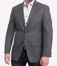 Mens Michael Kors Classic Fit Solid Gray Two Button Blazer Sportcoat Jacket38R
