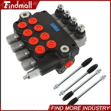 Findmall 4 Spool 21 GPM 3600PSI SAE Ports Hydraulic Control Valve Double Acting