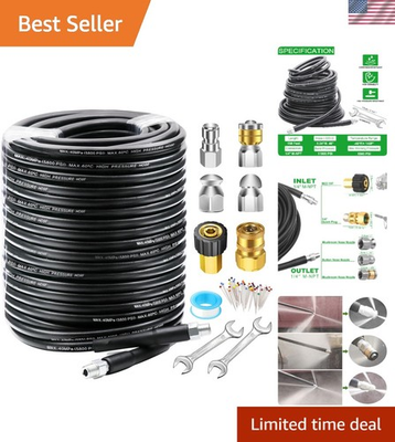 #ad #ad Durable 150FT Sewer Jetter Set with Multi Function Nozzles for Detailed Cleaning $161.49