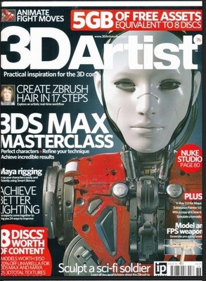 3D ARTIST Magazine 125 Unique Issues In PDF Format On USB Flash Drive