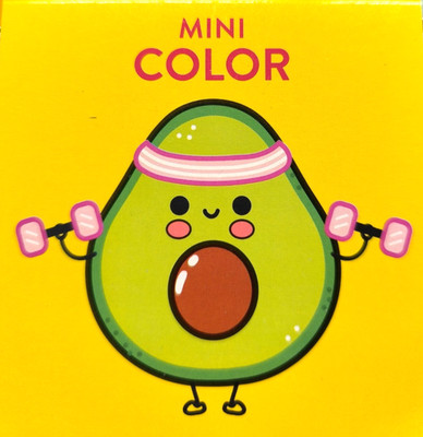 Mini Malbuch für Kinder mit 24 Essen-Funny Motive zum Ausmalen Malen Mini Color
