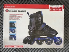 Schwinn Adjustable Fit In-Line Skates Adult Size 8-9.5 8/8.5/9/9.5 Blu/Blk NIB