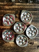 6 Schneckenteller mit Schneckenzange Backformen Edelstahl Schneckenpfanne
