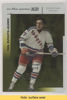2003-04 In the Game-Used Signature Series 2/10 Phil Esposito #120 HOF READ 02v3