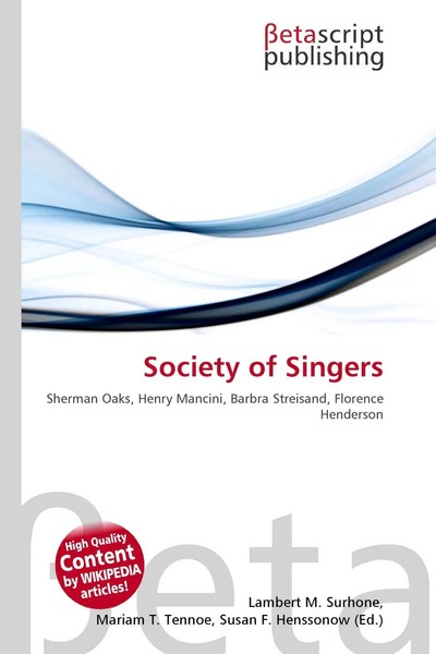 Lambert M. Surhone (U. A.) | Society Of Singers | Taschenbuch | Englisch (2026)-image