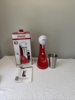 Coca-Cola Retro Milk Shake Machine Maker Ice Cream Mixer Smoothie Drink Blender